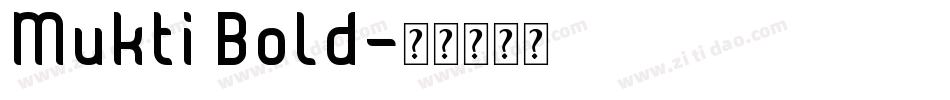 Mukti Bold字体转换